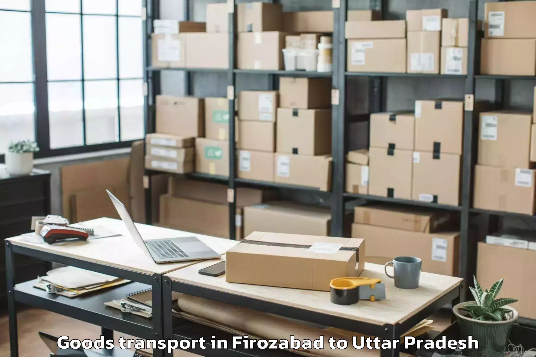 Professional Firozabad to Hamirpur Uttar Pradesh Goods Transport